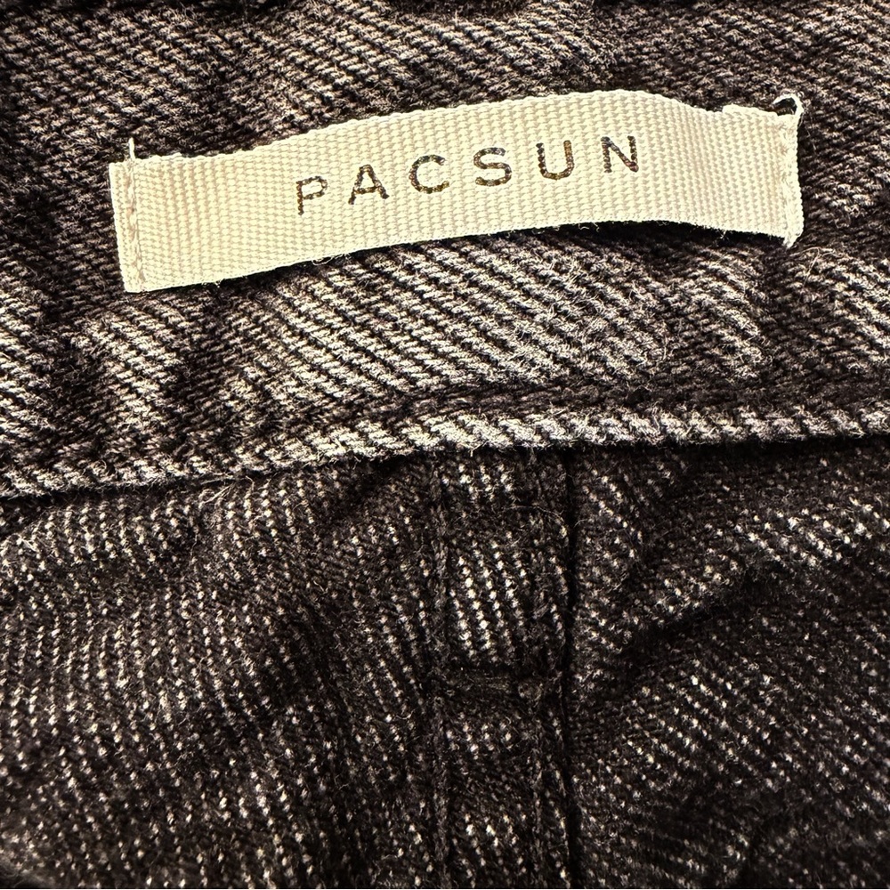 Pacsun Black Denim Cutoff Shorts Women's 28 Grunge Festival Boho Retro Jeans Y2K - Picture 3 of 8